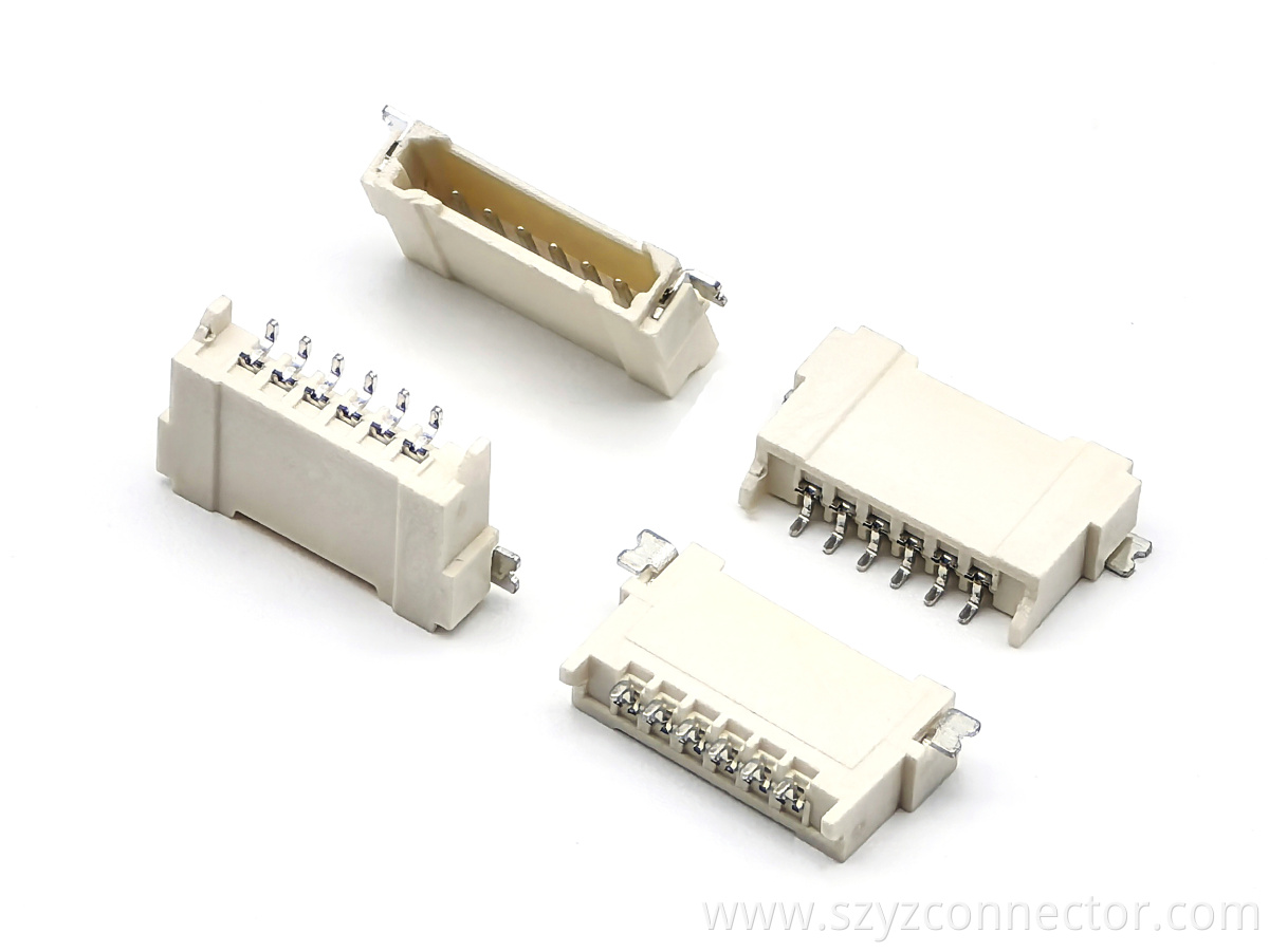 1.25 Wafer Horizontal SMT Type Pin header Connector LCP 6P 1.25 Wafer Horizontal SMT Type Pin header Connector LCP 6P